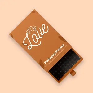 Schiebe-offene Design benutzerdefiniertes Logo starrer Karton-Schachtel luxuriöse Schublade-Geschenkbox Verpackung für Haarperücken