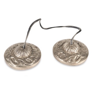 Mobile tibétain Tingsha, symbole porte-bonheur, Dragon en relief, Mantra - Product Image 3
