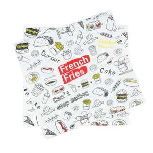 Custom Printing Logo Burger Packaging Grease-proof Butter Wrapping Paper for Packaging Food Sandwich PE Coated Paper - Product Image 4