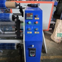 Machine semi-automatique de découpe et de rembobinage de film étirable et de film alimentaire, machine d'emballage de film étirable en PE