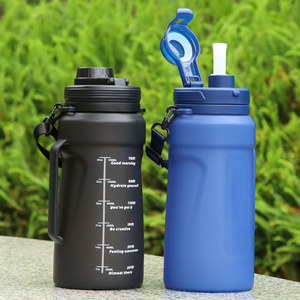 Botella de Agua Plegable Inteligente de Silicona Transparente Portátil al por Mayor con Pajita, Personalizable, de 2L, para Niños - Product Image 5