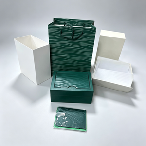 Estuche para Reloj Cuadrado Verde de Cuero Sintético con Interior de Gamuza Sintética, Estuche Protector Individual - Product Image 6