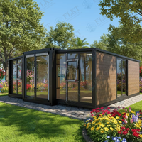 Maison conteneur extensible entièrement meublée FLKT, maisons modulaires préfabriquées de luxe, 2 chambres, maison pliable portable