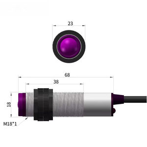 E3Fseries of proximity <b>switches</b>-optical type,90-250V,NO type,<b>light</b>-transmitting beam,5m infrared photoelectric proximity <b>sensor</b> - Product Image 5