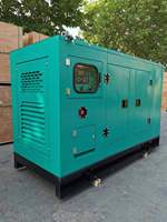 Générateur diesel silencieux 100 kVA à prix d'usine OEM, refroidi par eau, 50 Hz, triphasé, 4 fils, alternateur 100 % cuivre, 24 V CC électrique