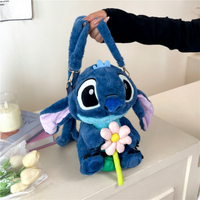 Nouveau Sac à Dos en Peluche Stitch pour Bébé, Sac à Bandoulière, Poupée de Machine à Griffes, Sac Fourre-tout Dessin Animé, Sac Bandoulière, Cadeau pour Couple, Vente Chaude en Gros
