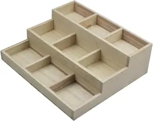 9 चेकआउट लकड़ी की ट्रिंकेट भंडारण बॉक्स गहने भंडारण बॉक्स