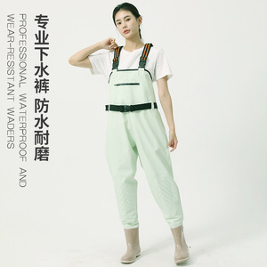 Overoles de Pesca Impermeables para Mujer Yilong Yang Family Generals, Color Verde Claro, PVC, Tallas 36-41 - Product Image 1