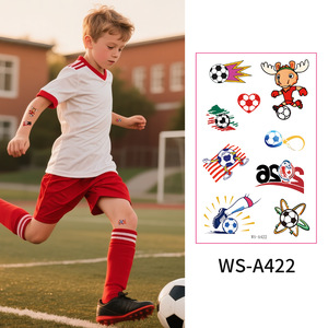 Adesivi per Tatuaggi Sportivi di Qualità Superiore, Impermeabili, Resistenti al Sudore, Ecologici, con Disegni di <span class=keywords><strong>Calcio</strong></span> e Rugby per la Copa - Product Image 6