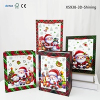 Sacs en papier personnalisés pour boutique de vêtements pour femmes, avec logo, impression CMJN, petit cordon, sacs cadeaux d'affaires de Noël, dorés