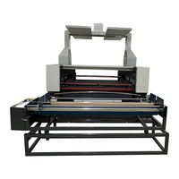 Machine de découpe laser CO2 automatique à 3 axes refroidie par eau Unisign pour tissus, avec rail de guidage Hiwin et prise en charge IA/LAS