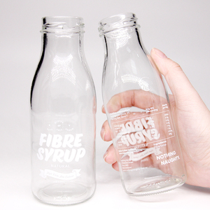 Customize 200ml 250ml 500ml 1000ml Transparent Empty Fresh Milk Glass Bottle For Milk