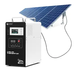 Mini sistema de energía solar portátil para el hogar 500W 1000W 2000W 3000W Generador solar portátil Kit completo a la venta