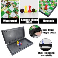 Jeu de société magnétique Serpents et Échelles, design pliable et portable, jeu de voyage léger, cadeau pour enfants et adultes