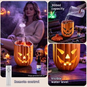 Diffuseur d'arômes Jellyfish Smoke Ring avec lumière ambiante colorée, mini humidificateur pour la maison - Product Image 4