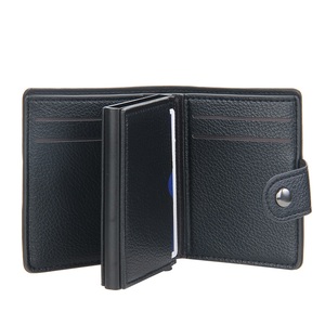 Portefeuille à Double trame automatique, porte-cartes de crédit et cartes d'identité pour femmes et hommes, étui à Protection RFID, Popup nouveau Style - Product Image 4