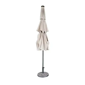 Miglior prezzo Patio riso bianco otto filo ombrello con luci solari a Led - Product Image 2