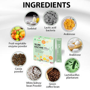 Supplément d'enzymes amincissantes naturelles-Complexe digestif bien-être et gestion du poids à saveur de fruits acides Bouteille végétalienne - Product Image 5