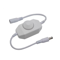 Variateur de luminosité LED en plastique 12-24V, interrupteur rotatif pour bande lumineuse monocolore