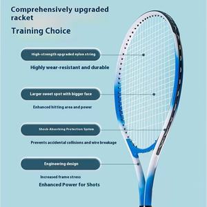 Entraîneur de tennis de rebond extérieur pour un joueur, cadre en alliage d'aluminium/fer, balles de rebond, raquettes de tennis, modèle JQ8006-26, 1 balle - Product Image 3