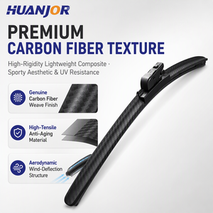 Balai d'essuie-glace arrière en fibre de carbone universel pour SUV et berlines, pour vitre arrière, en caoutchouc naturel, ajustement automatique - Product Image 4