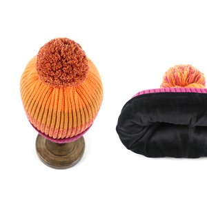 Bonnet <span class=keywords><strong>d</strong></span>'<span class=keywords><strong>hiver</strong></span> pour enfants, ensemble de gants et foulards pour garçons et filles de 2 à 10 ans, bonnet doublé en polaire avec pompon, cache-cou en tricot - Product Image 6