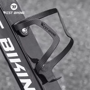WEST BIKING <span class=keywords><strong>Cage</strong></span> de bouteille d'eau réglable en Fiber de carbone ultraléger accessoire de vélo vtt pour le cyclisme en montagne <span class=keywords><strong>Cage</strong></span> de bouteille d'eau - Product Image 1
