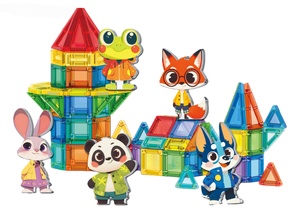 Rompecabezas Magnético 3D de Bloques Mini, Portátil, en Caja de Hierro, con Ventana, Colorido, Creativo, DIY, para la Imaginación de Animales de Granja - Product Image 4
