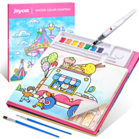 Ensemble de peinture à l'aquarelle magique en plastique Joycat pour enfants, 2 pinceaux, jouets éducatifs de dessin