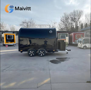 Coche comedor negro <span class=keywords><strong>de</strong></span> doble eje con vitrina iluminada, mostrador <span class=keywords><strong>de</strong></span> servicio <span class=keywords><strong>de</strong></span> cabaret y pantalla <span class=keywords><strong>de</strong></span> ventana para chips <span class=keywords><strong>de</strong></span> dulces <span class=keywords><strong>de</strong></span> comida - Product Image 5