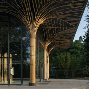 Master Bamboo Pavilion Diameter 4-7M Leisure Outdoor Decorative Gallery Structure - Product Image 3
