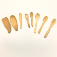 Lot de 4 mini-bâtonnets à miel en bois de 6,3 pouces, design nid d'abeille, pour servir et saupoudrer, idéal pour les mariages et les fêtes