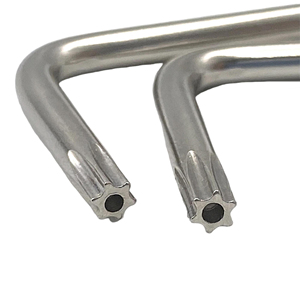 Juego de llaves en L Torx de acero inoxidable a prueba de manipulaciones de doble extremo T10 Llaves hexagonales de precisión de para ensamblaje de hardware - Product Image 3