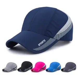 Bonés esportivos flexíveis para homens e mulheres, chapéus de corrida flexíveis personalizados de Spandex para beisebol ao ar livre de secagem rápida