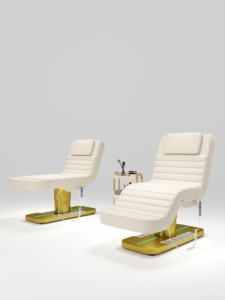 Luxury Beauty Salon Furniture Set 4 Motor Pu Leather Cosmetic Adjustable Eye Lash Facial Spa Massage Table <b>Beds</b> - Product Image 5