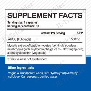 JULONG OEM/ODM Etiqueta Privada mantiene la actividad de las células asesinas naturales AHCC cápsulas <span class=keywords><strong>para</strong></span> el apoyo inmunológico AHCC suplemento herbal - Product Image 3