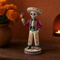 Figurine personnalisée en résine de sucre, avec grand chapeau, service de fabrication OEM pour les cadeaux de Thanksgiving et du Nouvel An chinois