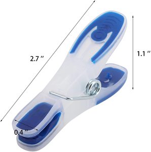 Clips de <span class=keywords><strong>Dinger</strong></span> en plastique à forte prise en pincement pour cintres en plastique Clips de cintre polyvalents - Product Image 2