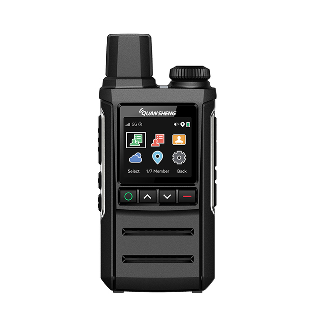 QUANSHENG IP-Q1 PoC Radio New 4G PTT Network Two-Way Walkie Talkie with Slim Metal Design and Unlimited Range for Communication
