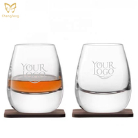 Gobelet en verre à whisky en cristal à l'ancienne verres de roche à Base lourde pour boire un cadeau de liqueur de cocktail pour les amateurs de whisky