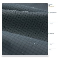 Tissu Oxford 840D à carreaux bicolores en nylon enduit PU, imperméable et résistant à l'abrasion, pour matériaux de dessus de chaussures et sacs