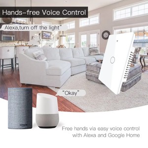 1 2 3 4 Gang US luce Smart interruttori a parete in vetro interruttore RF433 Tuya Mini Wifi interruttori compatibili con Alexa Google Home - Product Image 4