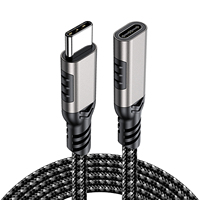 Câble d'extension USB C extra long 240W 20 Gbps 8K60HZ USB C 3.2 Gen2 Type-C mâle vers femelle