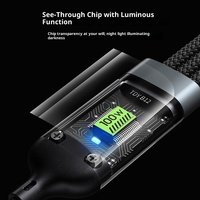 Câble de charge super rapide trois-en-un pour IP Android pour Luminous One-to-Three