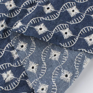 Tissu de robe en denim Imitation floral pour femmes et enfants, 65% C, 35% P - Product Image 5