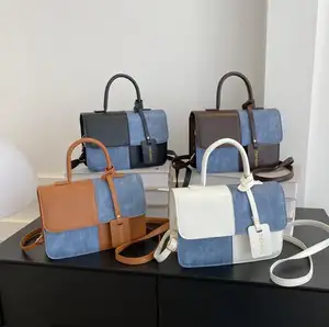 Petit sac à bandoulière en treillis de diamant coréen Petit sac à chaîne carré pour femmes Messenger Vente en gros de sac à bandoulière en PU pour femmes OEM de Chine