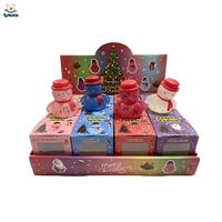 Jouets à presser en forme de bonhomme de neige de Noël avec paillettes liquides, paillettes flottantes transparentes, jouet anti-stress souple, cadeau de Noël pour enfants