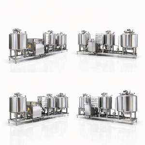 Mini Planta de Procesamiento Lácteo para Yogur, Leche y Crema, Máquina UHT Pequeña de 50L, Línea de Producción, Precio - Product Image 1