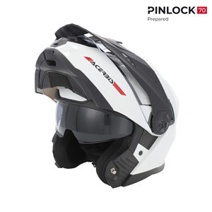 Casco Modulare Acerbis P/J Rider Bianco Pronto per Pinlock, Casco da Moto - Product Image 1