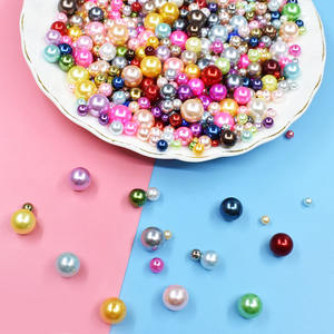 Perles en plastique colorées sans trou, de tailles variées, en ABS, pour la décoration des ongles et la création de bijoux DIY. - Product Image 6